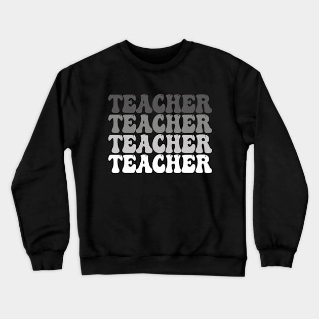 Teacher School Art Math Band Science English Educators Crewneck Sweatshirt by patrickadkins